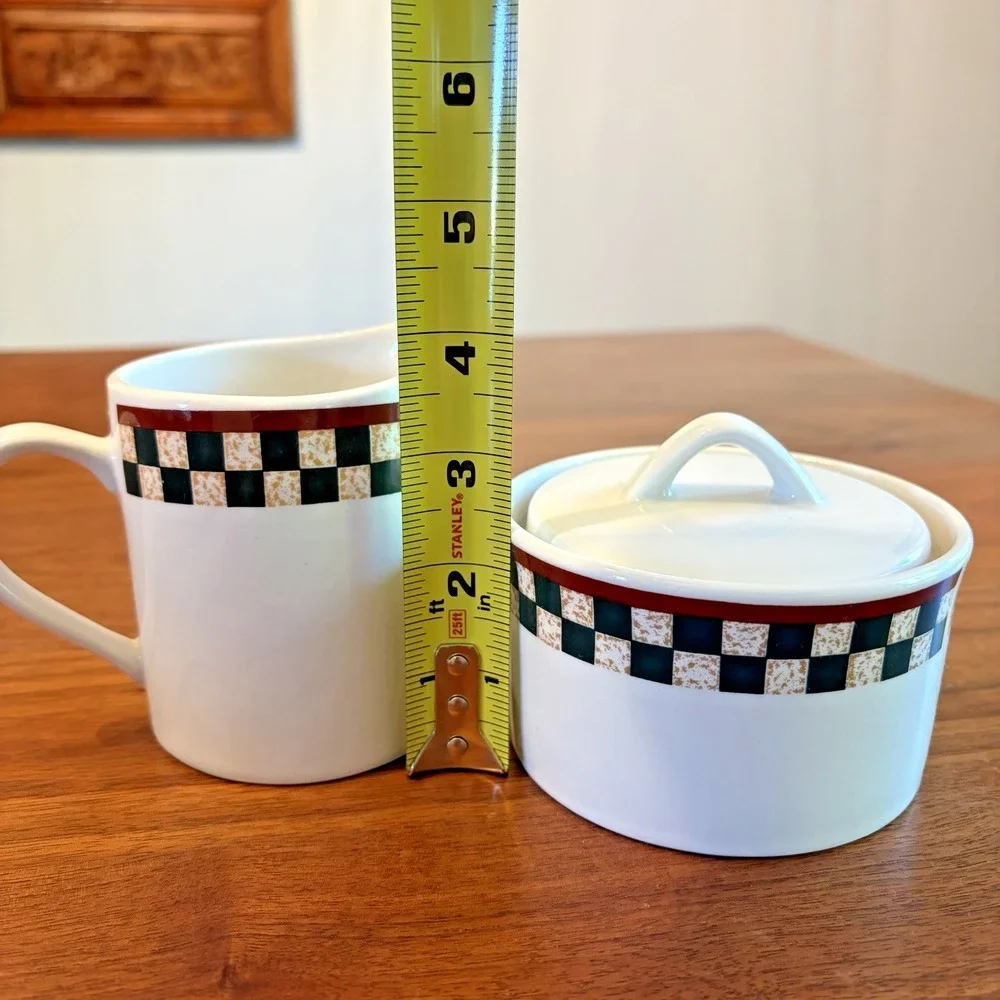 Betty Crocker Country Inn Collection Creamer and Sugar Bowl Set Stoneware